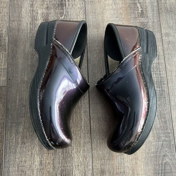 Dansko Professional Clogs Womens Brown Iridescent Patent Leather EU 39/US 8.5-9 - Picture 4 of 12